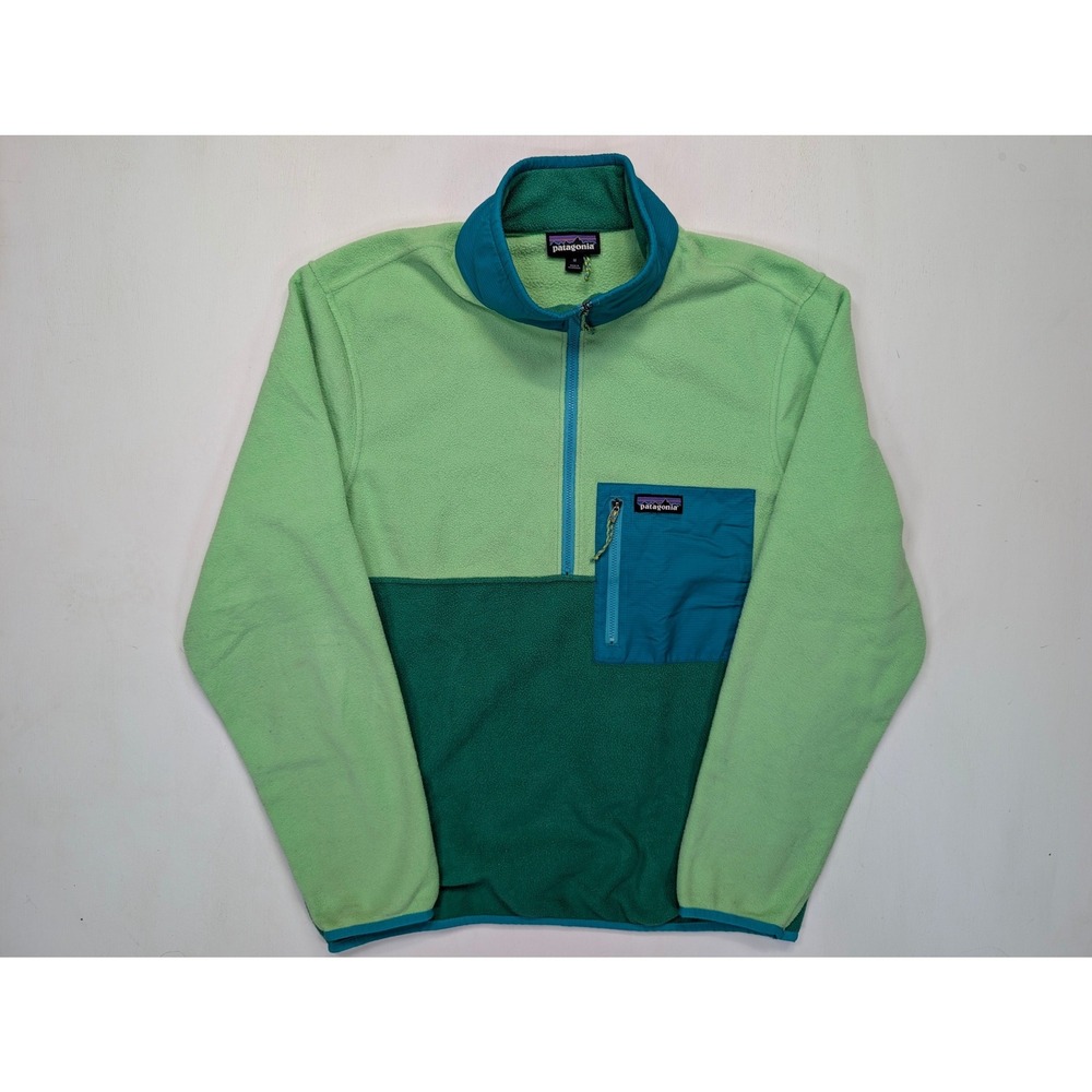 Patagonia Synchilla Fleece Pullover Womens Medium Green Quarter Zip Jacket